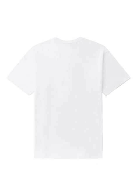 printed t-shirt unisex white in cotton COMME DES GARÇONS PLAY | AX-T337-0513